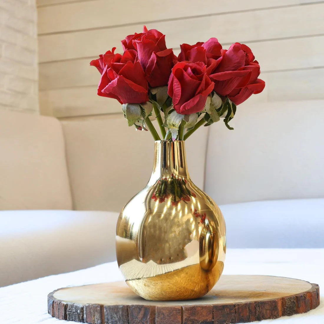 Metal Flower Vase for Table Decor