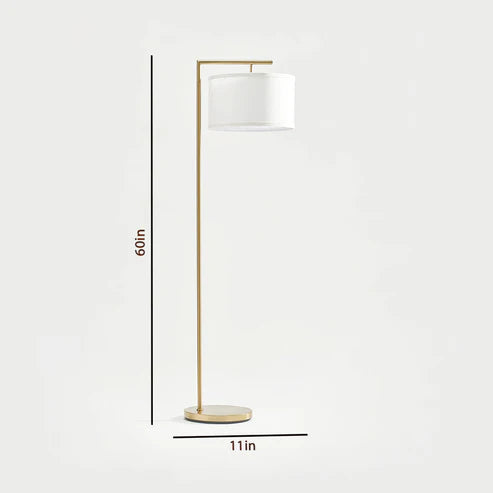 Golden Floor Lamp for Living Room & Bedroom Decor